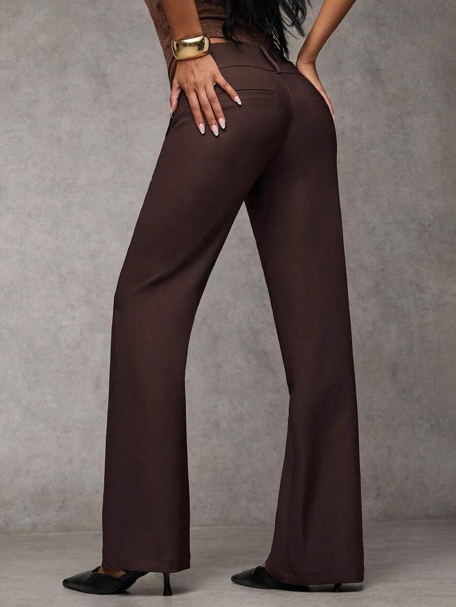 Pantalones Casuales Cintura Baja