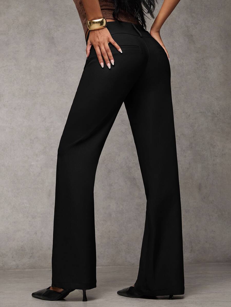 Pantalones Casuales Cintura Baja