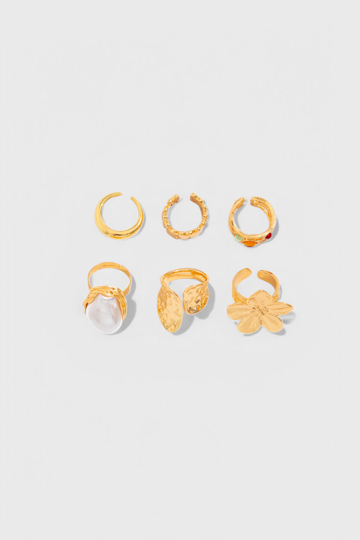 Anillo Flor Perla