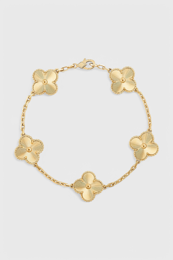 Pulsera Trébol Dorado