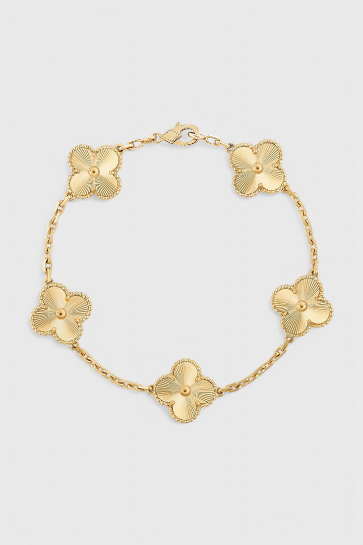 Pulsera Trébol Dorado