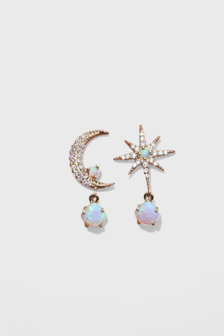 Pendientes Luna y Estrella