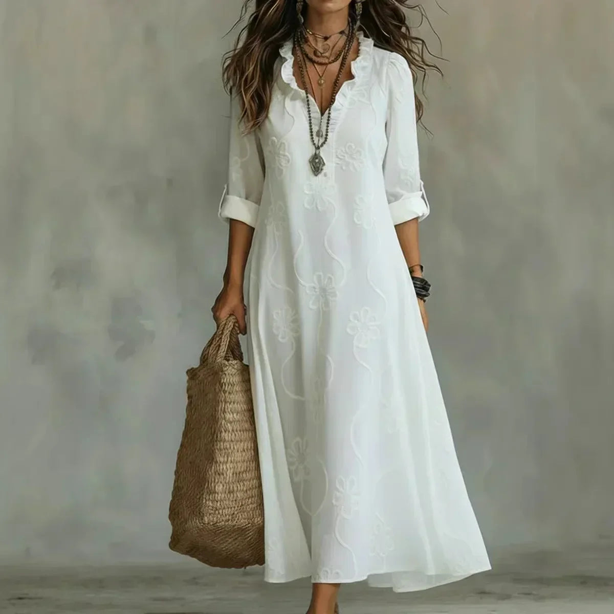 ROSA VESTIDO FLORAL ELEGANTE