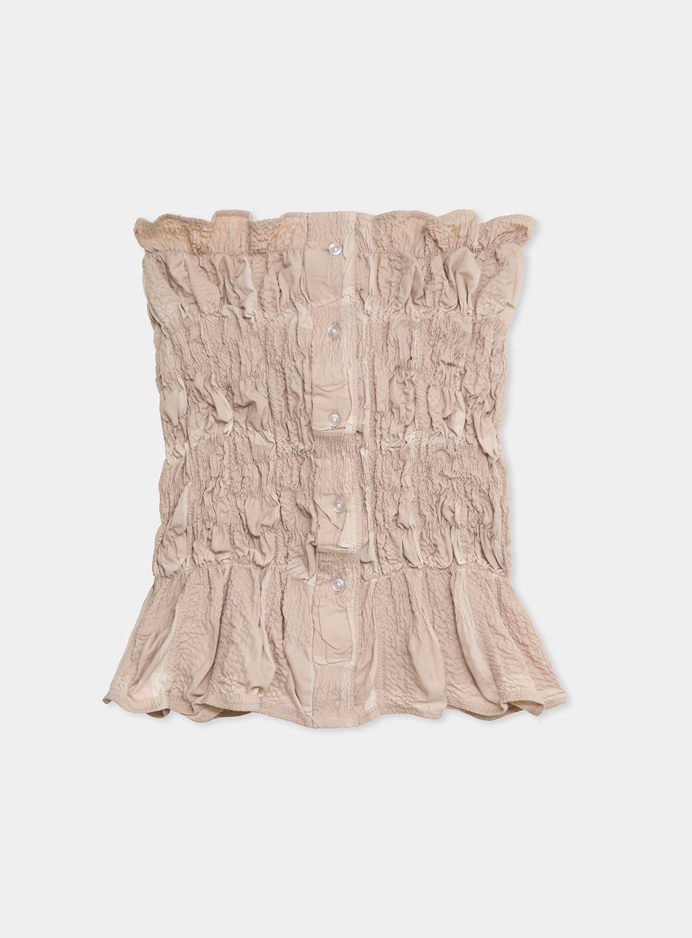 SUSAN SAND STRAPLESS TOP