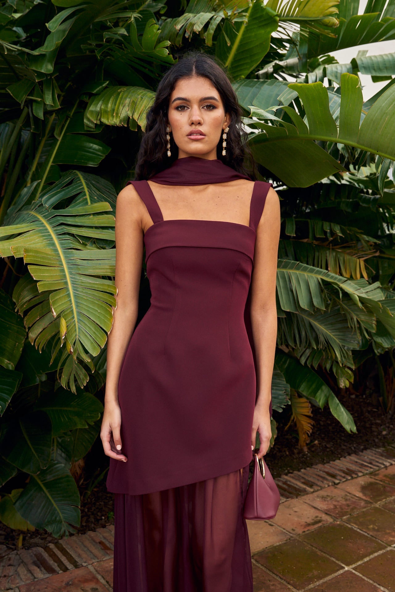 Amber Burgundy Dress
