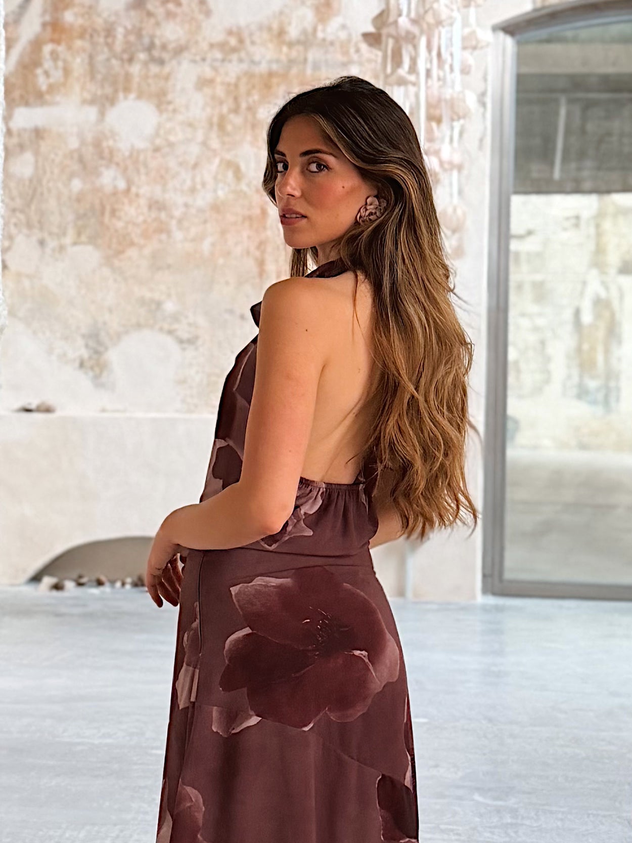 Camelia halter dress