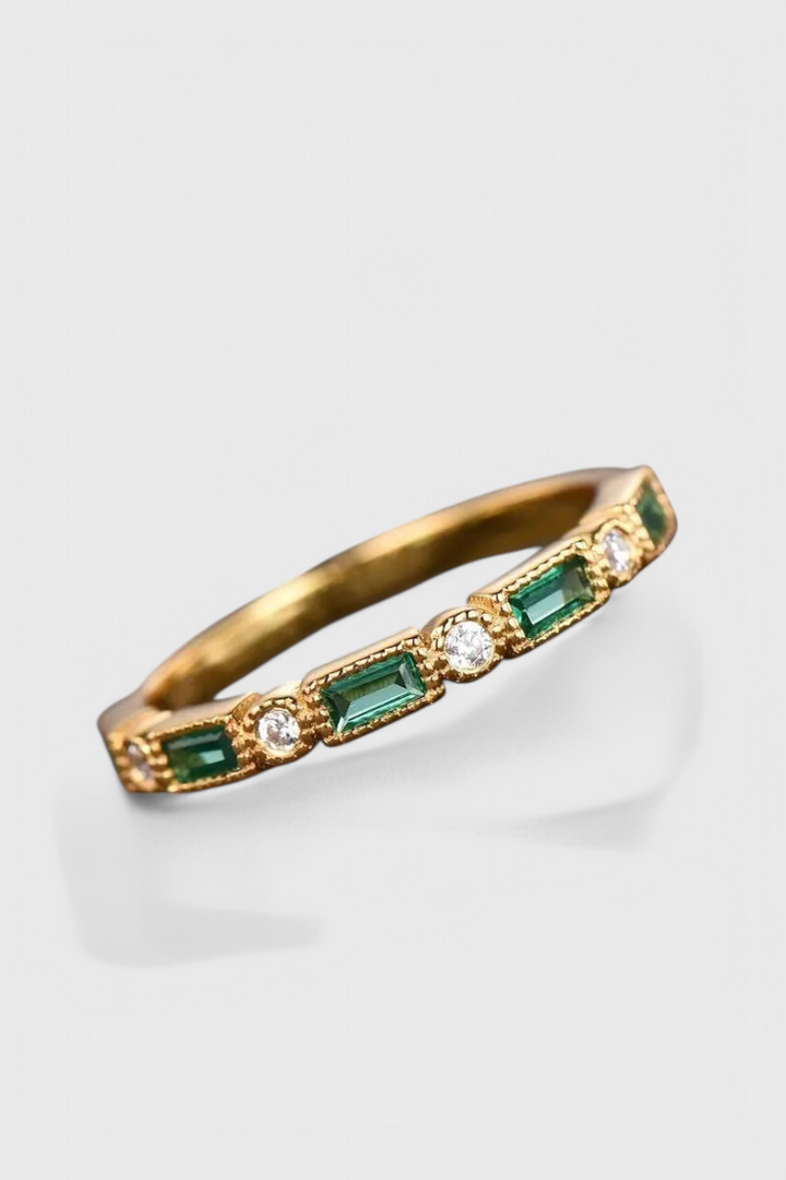 Anillo Zirconia Verde