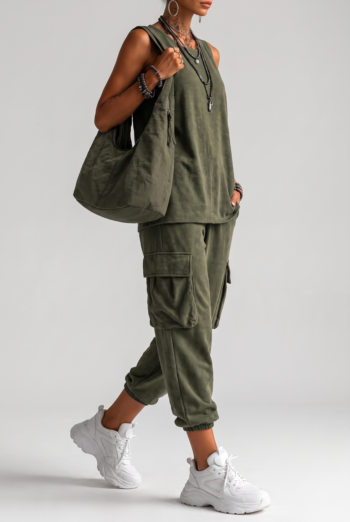 Noelia Cargo Set - Verde - pose