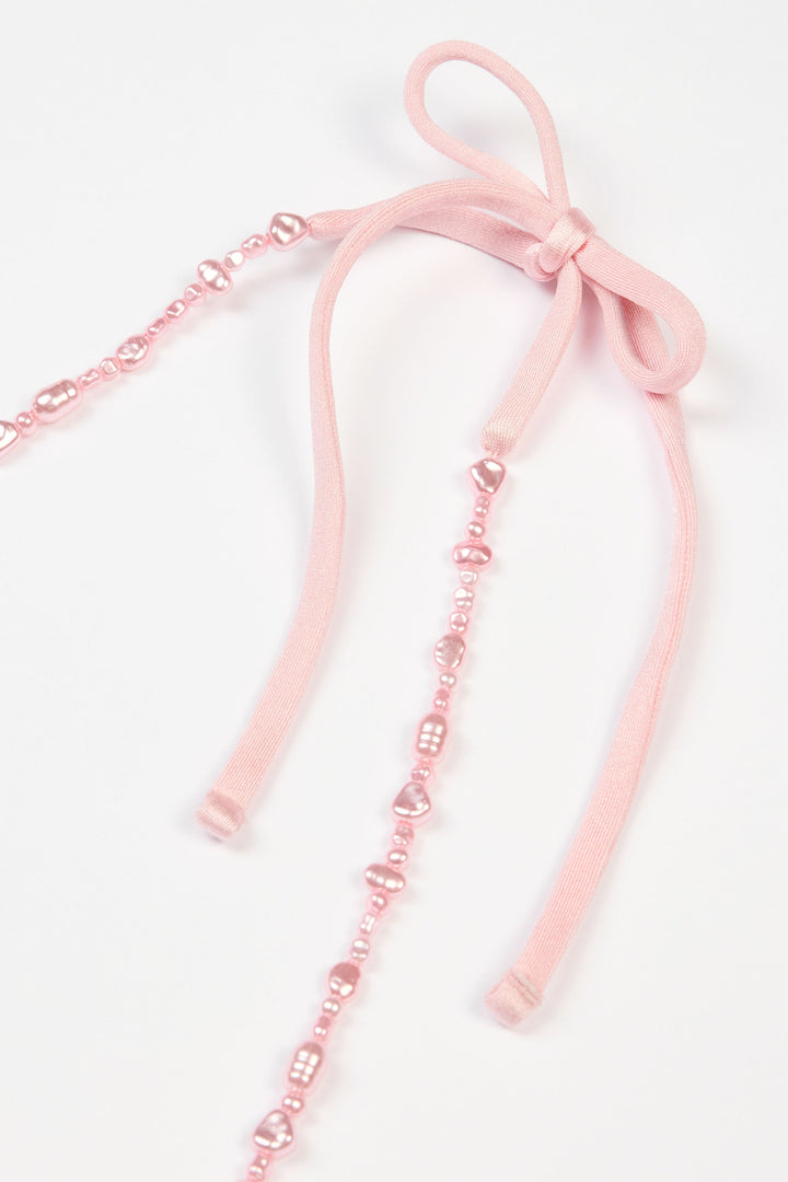 Triangle Bikini Top in Baby Pink